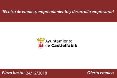 El ayuntamiento de Castielfabid abre plazo de seleccin para un tcnico de emprendimiento