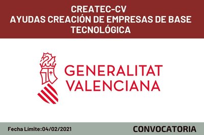 CREATEC CV - Ayudas Creacin de Empresas de Base Tecnolgica