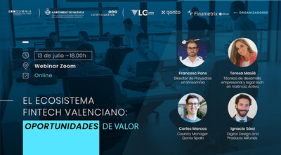 Webinar | El ecosistema Fintech valenciano: oportunidades de valor