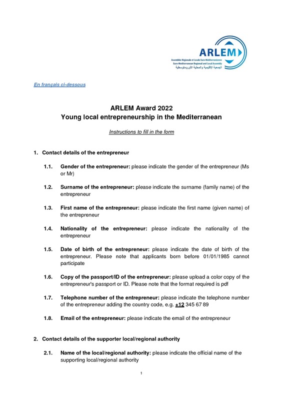 Instrucciones ARLEM 2022