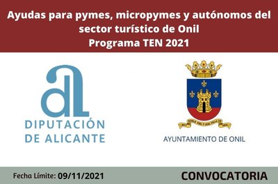 Ayudas empresas sector tur�stico Onil