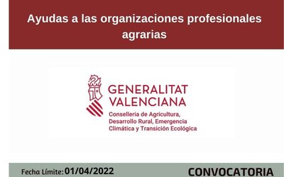 Programa de ayudas a las organizaciones profesionales agrarias