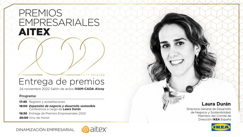 Entrega Premios Empresariales AITEX 2022 en su IV edición