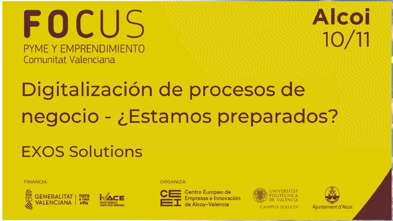 Digitalización de procesos de negocio - EXOS Solutions - FOCUS Robótica y digitalización