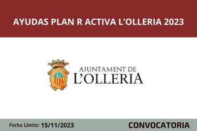 Ayudas Plan R Activa L'Olleria 2023