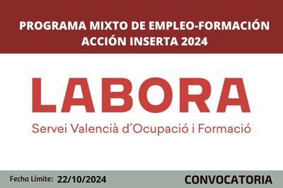 Programa mixto de empleo-formacin Accin Inserta 2024