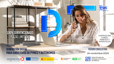Programa generación digital pymes para equipos directivos (Noviembre)