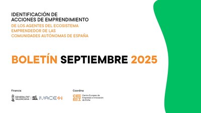 Septiembre de 2025 | Boletín de Identificación de las acciones de emprendimiento de AEE de las CCAA de España