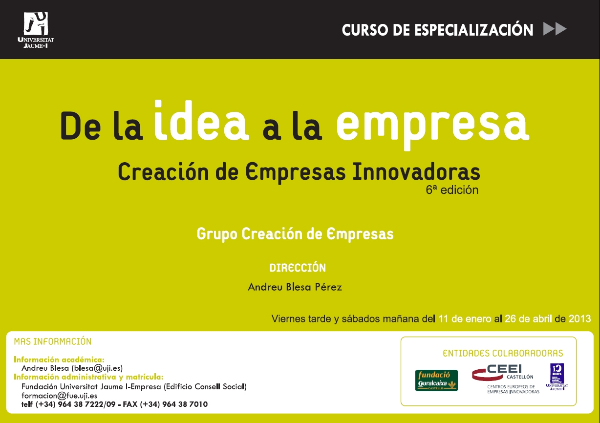 De la idea a la empresa