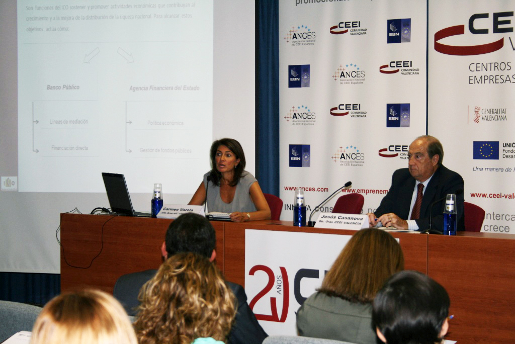 Carmen Varela hablando de Instrumentos de Financiaci�n ICO