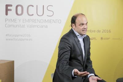 José Carlos Díez en el set de entrevistas de Focus Pyme y Emprendimiento