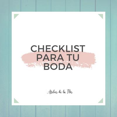 Checklist boda descargable