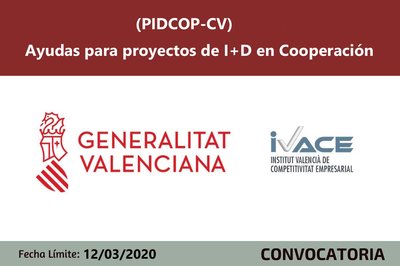 Ayudas para proyectos I+D en cooperacin (PIDCOP-CV) 