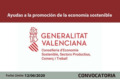 Ayudas a la promoción de la economía sostenible CV