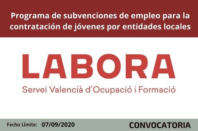 Subvenciones de empleo para la contrataci�n de j�venes por entidades locales