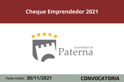 Cheque Emprendedor 2021 de Paterna