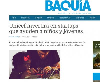 Unicef invertir en startups que ayuden a nios y jvenes